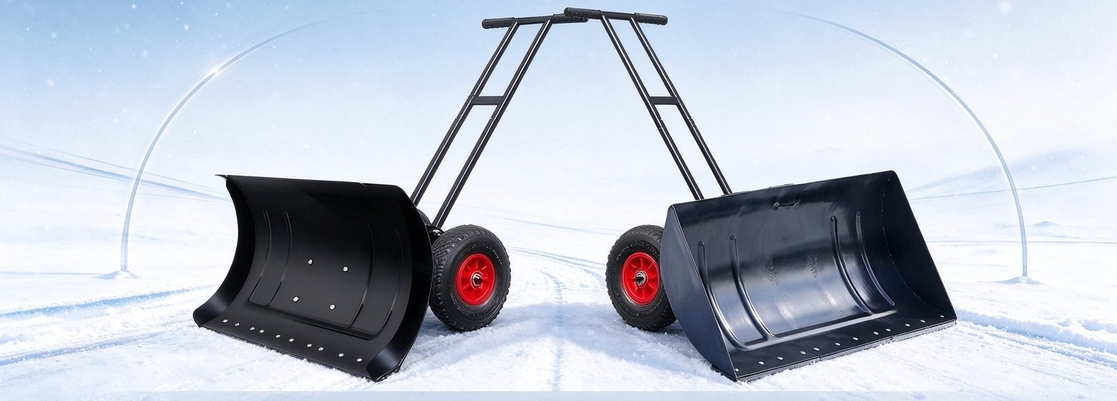 BlizKing snöskjutare med hjul, 75 cm