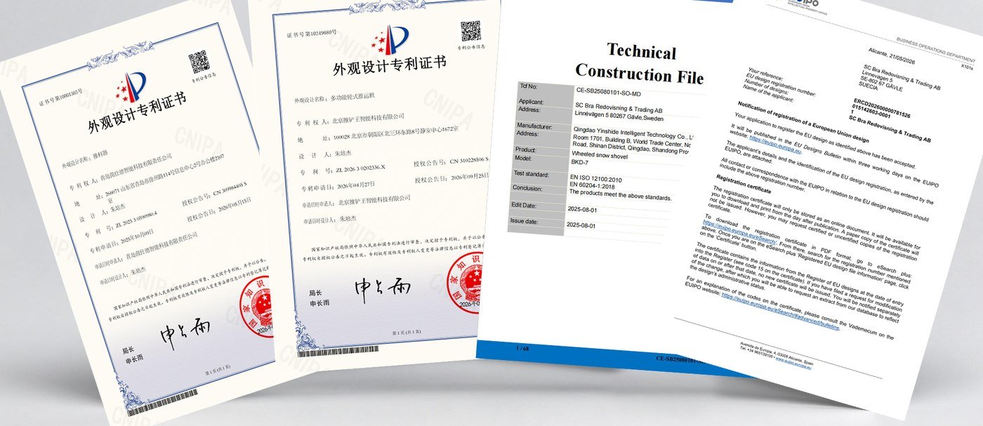 Patent och certifieringar